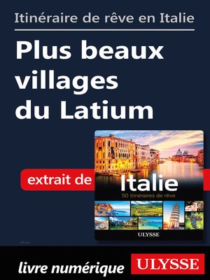 cover image of Itinéraire de rêve en Italie- Plus beaux villages du Latium